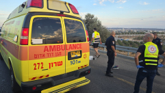 مصرع رجل اثر تعرضه للدهس على شارع الطيبة قلنسوة واصابة سائق من اللد